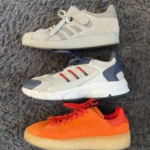 Men Size 9.5 10 Adidas Shoe Bundle lot of 3